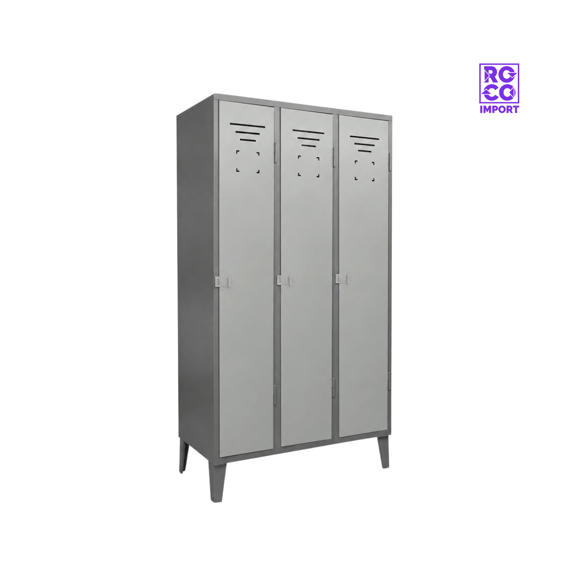 Locker Metálico 3 Puertas – 3 Cuerpos Simples