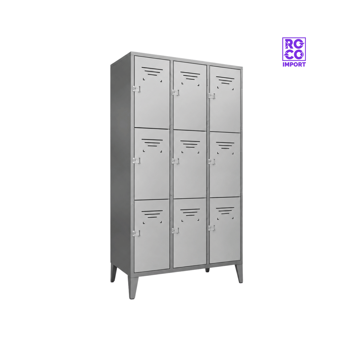 	Locker Metálico 9 Puertas – 3 Cuerpos Triples