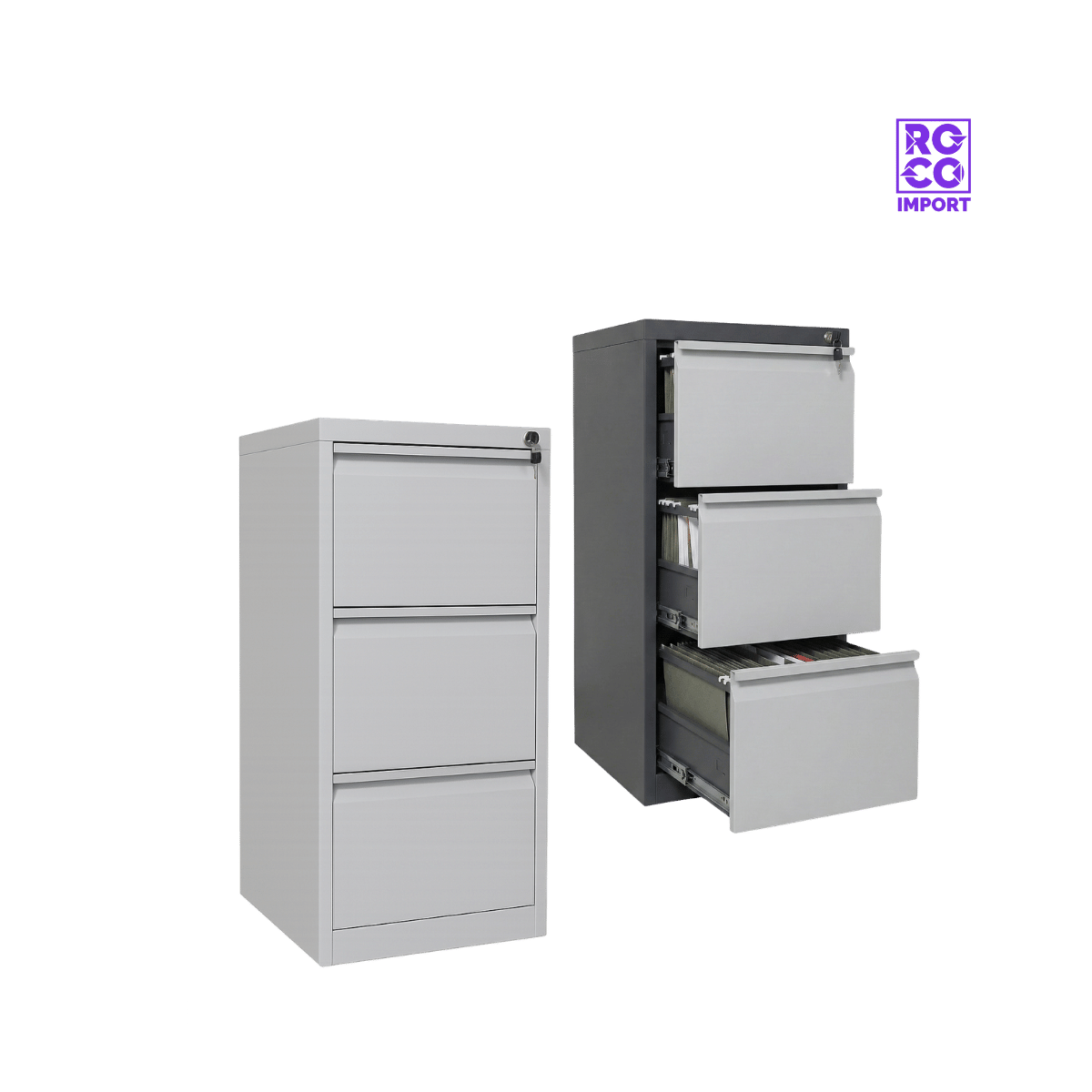 Kardex Metálico 3 Cajones – Archivador Oficina