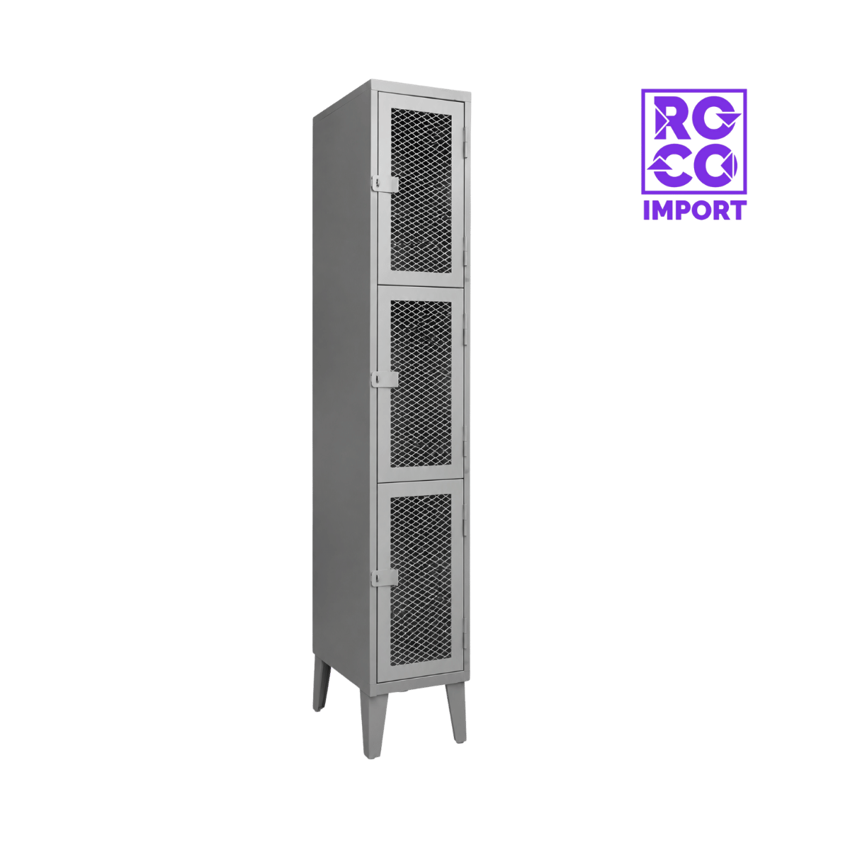 1 Cuerpo Triple Puerta malla - Lockers Metálico 3 Puertas  