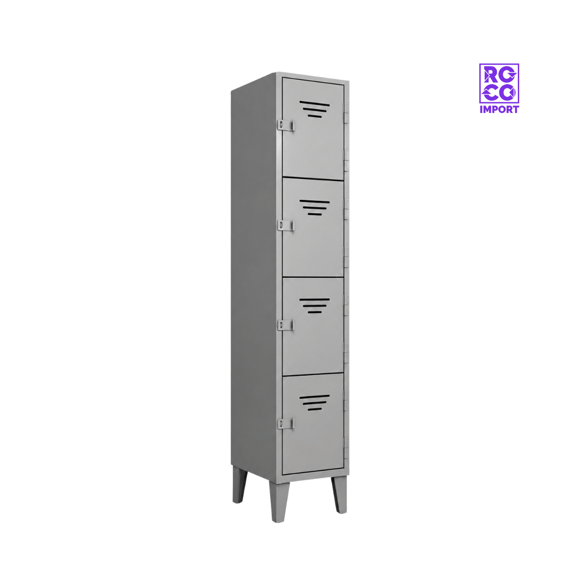 Locker Metálico 4 Puertas – 1 Cuerpo Cuádruple