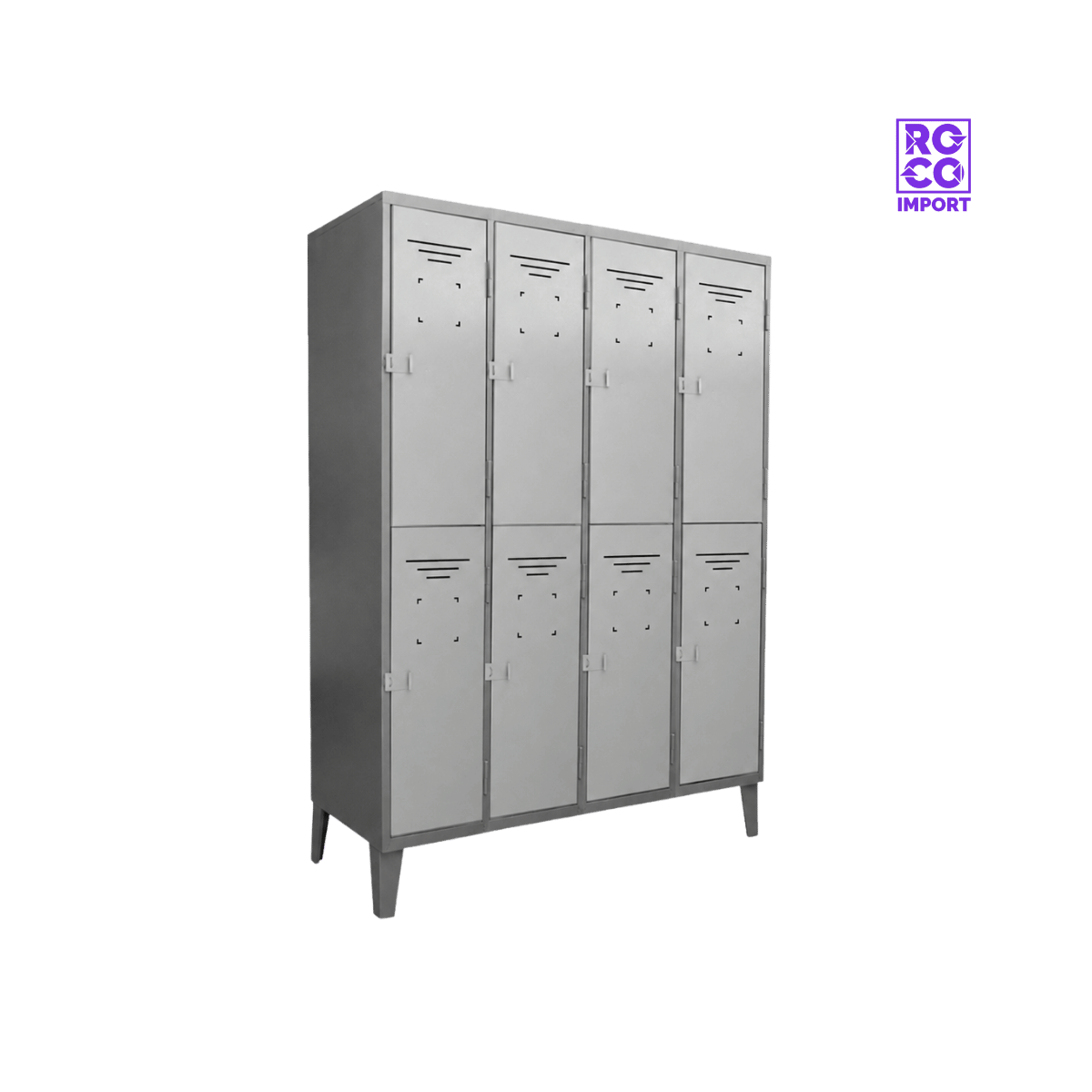 Locker Metálico 8 Puertas – 4 Cuerpos Dobles