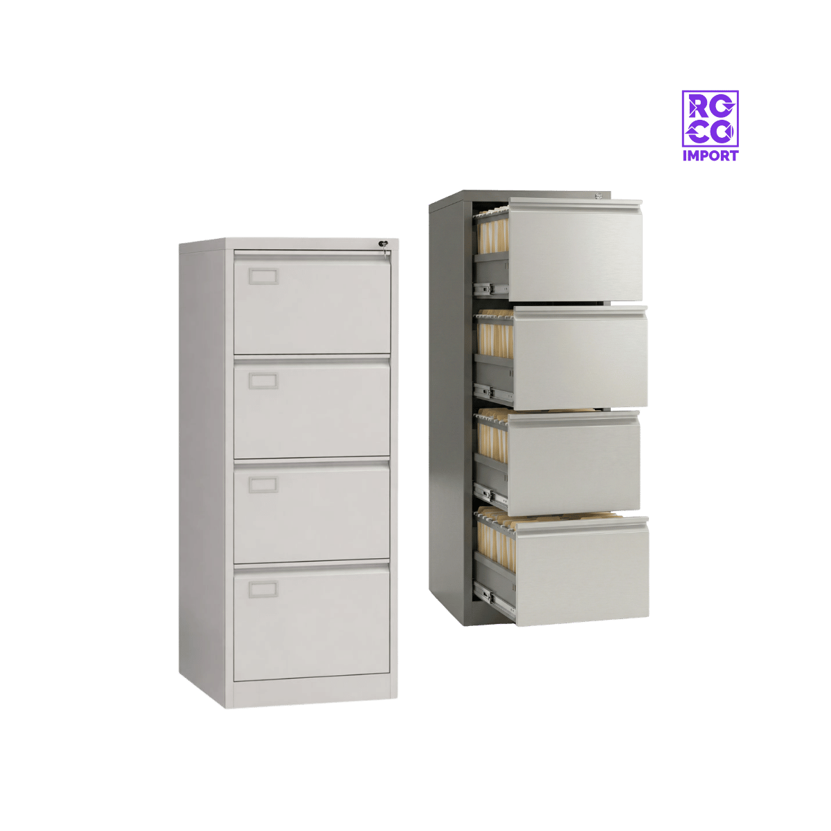 Kardex Metálico 4 Cajones – Archivador Oficina