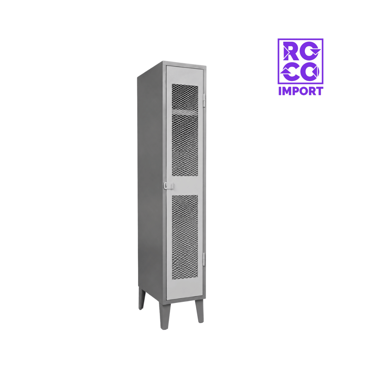 1 Cuerpo Simple - Locker Metálico Puerta Malla
