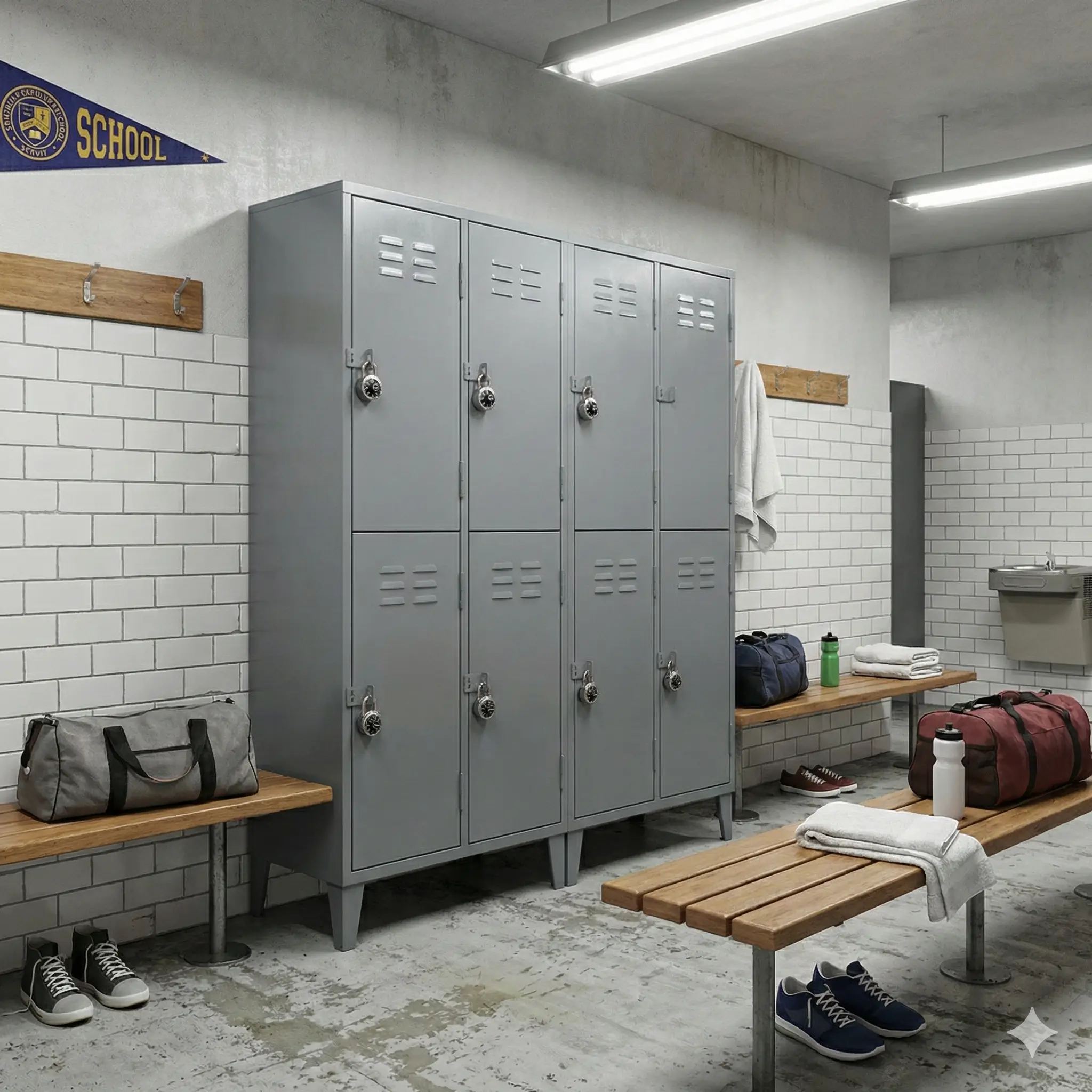 Locker Metálico 8 Puertas – 4 Cuerpos Dobles 2