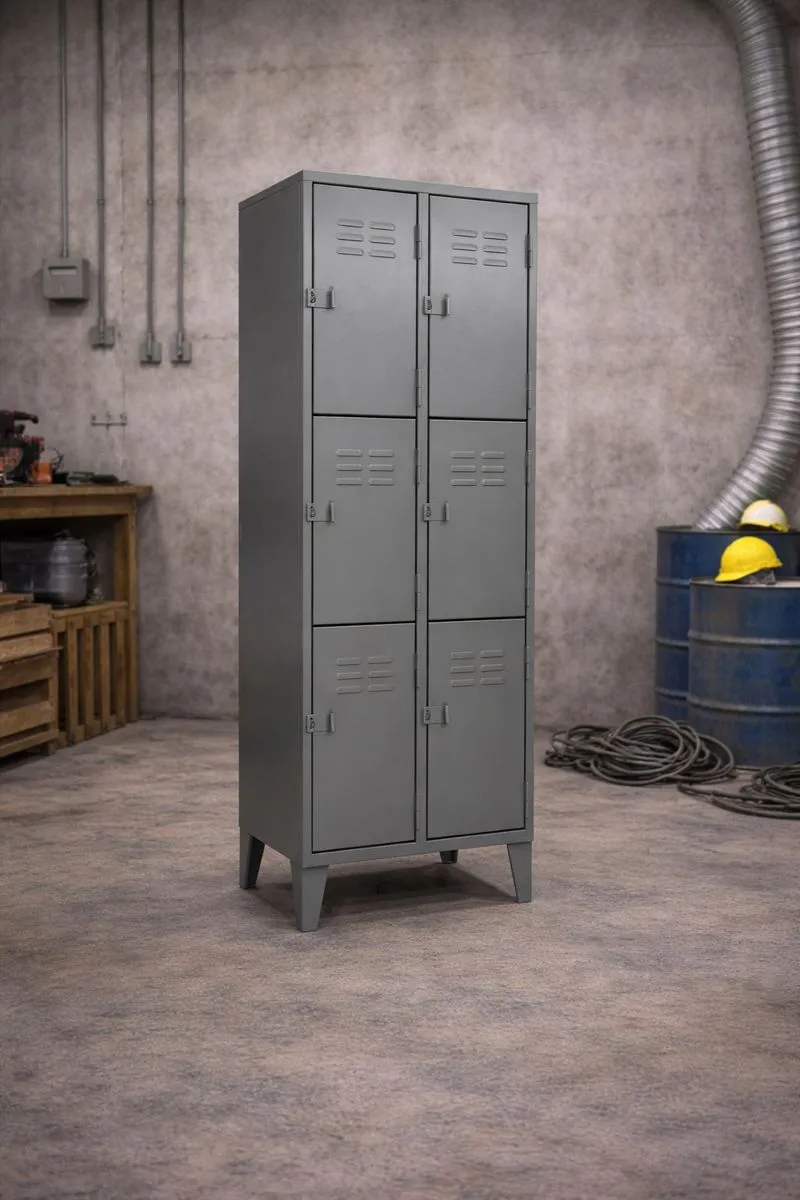 Locker Metálico 6 Puertas – 2 Cuerpos Triples 2